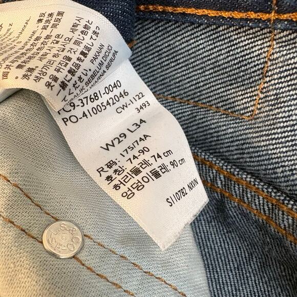 Levi's Western Fit Dark Blue Denim 5 Pocket Jeans - Picture 3 of 9